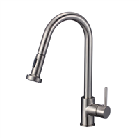 Pelican PL-8213 Single Hole Pull Down Kitchen Faucet - Brushed Nickel